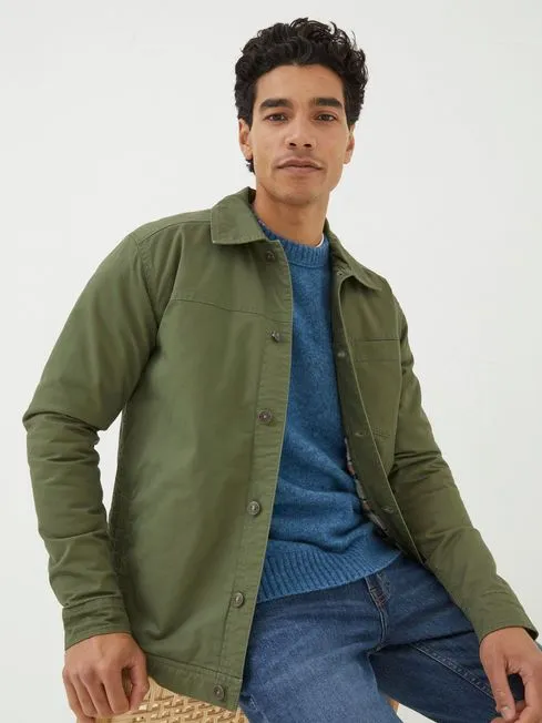 Men Fatface Coats and Jackets Green Rutland Jacket Men Fatface Coats and Jackets Green Rutland Jacket