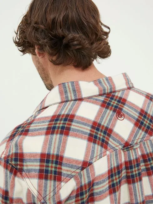 Men Fatface Coats and Jackets Red Bruton Check Shirt Men Fatface Coats and Jackets Red Bruton Check Shirt