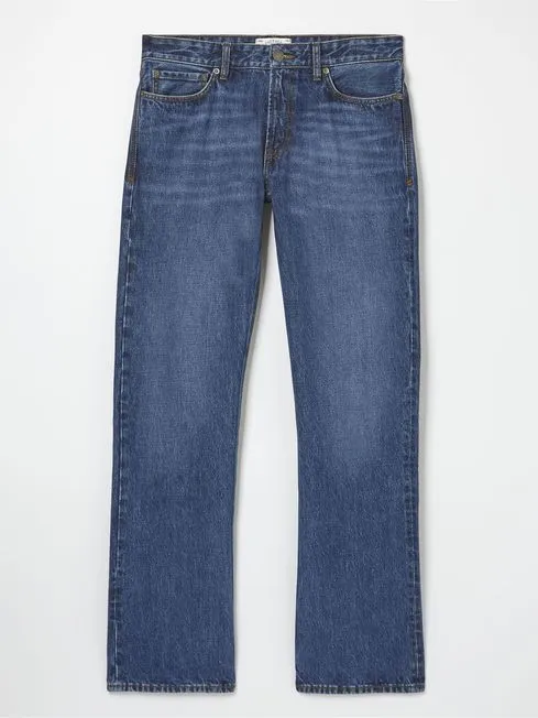 Men Fatface Jeans Blue Bootcut Jeans