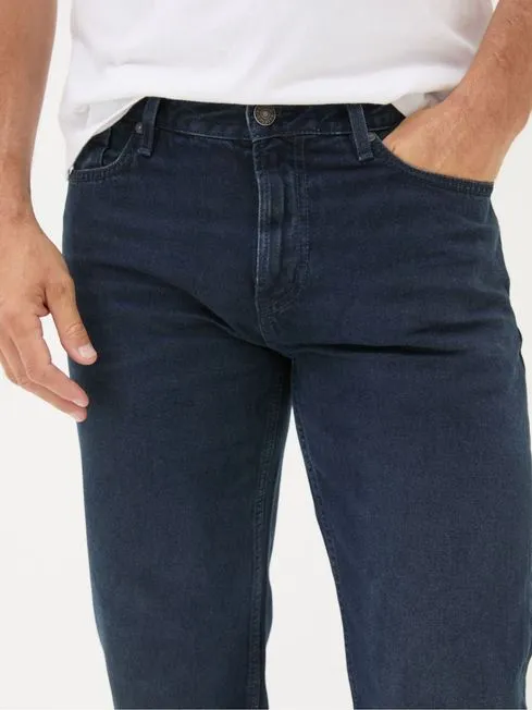Men Fatface Jeans Denim Dark Blue Straight Fit Jeans