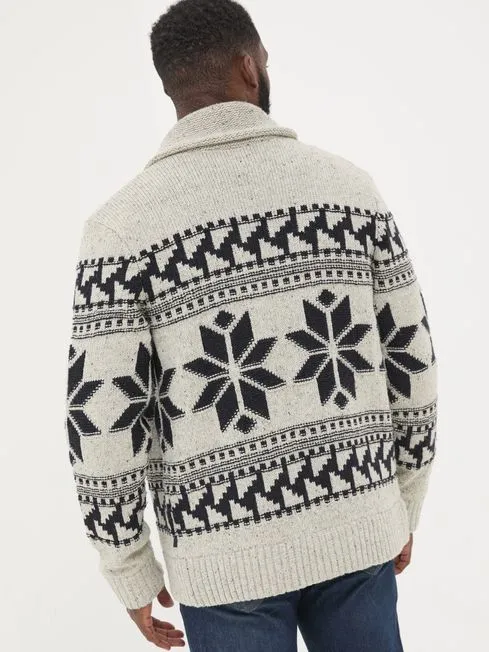 Men Fatface Knitwear Grey Shawl Cardigan Men Fatface Knitwear Grey Shawl Cardigan