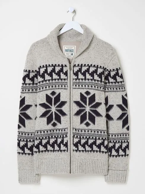 Men Fatface Knitwear Grey Shawl Cardigan Men Fatface Knitwear Grey Shawl Cardigan