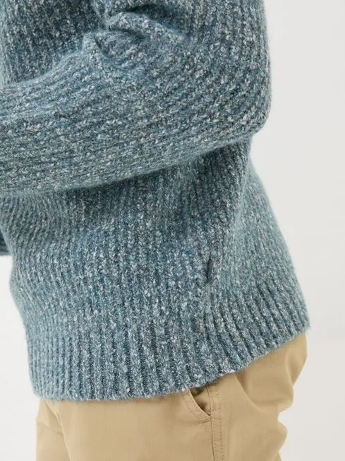 Men Fatface Knitwear Mid Blue Sefton Lofty Knitted Crew Neck Jumper Men Fatface Knitwear Mid Blue Sefton Lofty Knitted Crew Neck Jumper