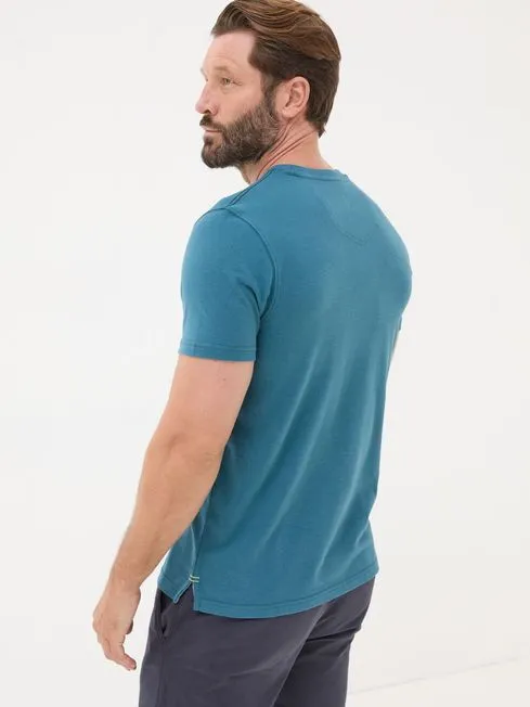 Men Fatface Loungewear Teal Blue 100 Cotton Bear Snow Globe TShirt Men Fatface Loungewear Teal Blue 100 Cotton Bear Snow Globe TShirt