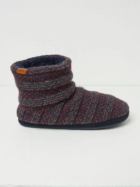 Men Fatface Pajamas and Nightwear Matthew Navy Knit Boots
