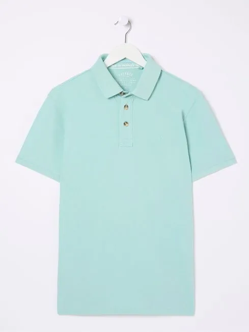 Men Fatface Polo Shirts Turquoise Blue Pique Polo Shirt Men Fatface Polo Shirts Turquoise Blue Pique Polo Shirt