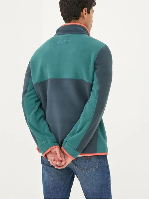 Men Fatface Sweatshirts and Hoodies Teal Green Bonded Microfleece Sweatshirt Men Fatface Sweatshirts and Hoodies Teal Green Bonded Microfleece Sweatshirt