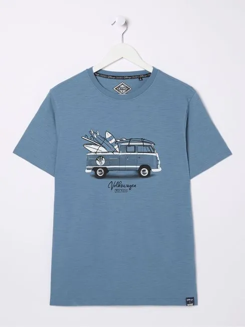 Men Fatface TShirts Blue VW Photo TShirt Men Fatface TShirts Blue VW Photo TShirt