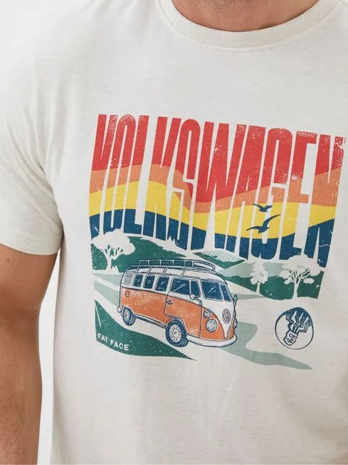 Men Fatface TShirts Cream VW Countryside TShirt Men Fatface TShirts Cream VW Countryside TShirt