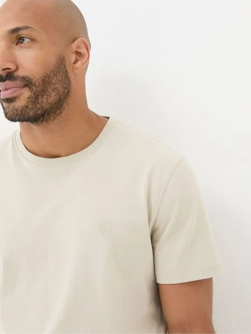 Men Fatface TShirts Lulworth Natural 100 Cotton Organic Crew TShirt Men Fatface TShirts Lulworth Natural 100 Cotton Organic Crew TShirt