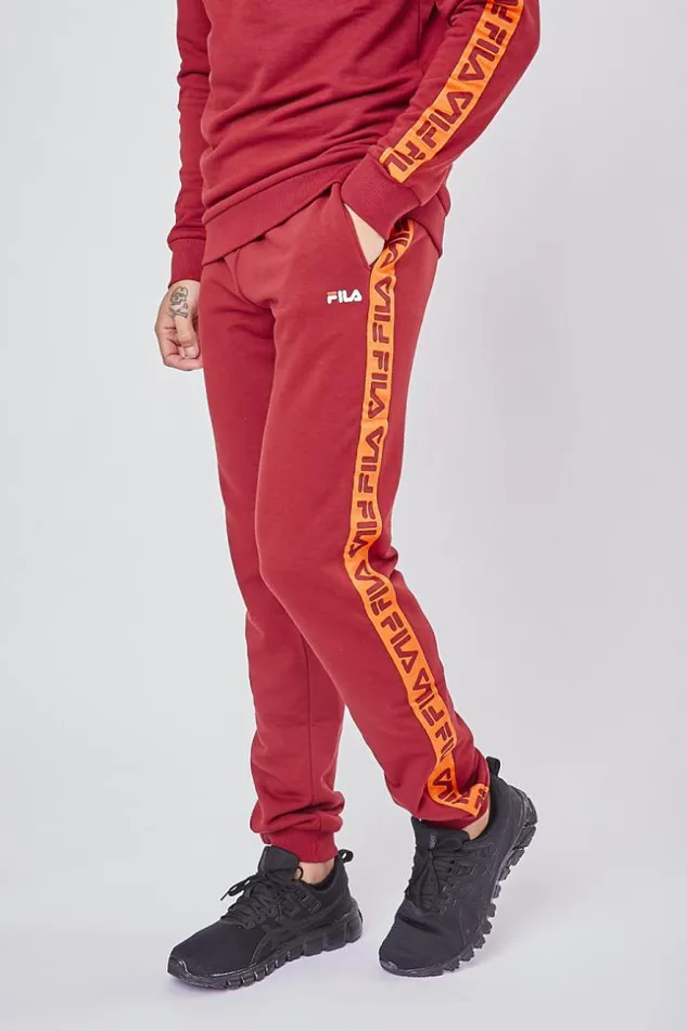Men Fila Tadeo Tape Jogging Pants Brentiny Paris Jogging Bottoms