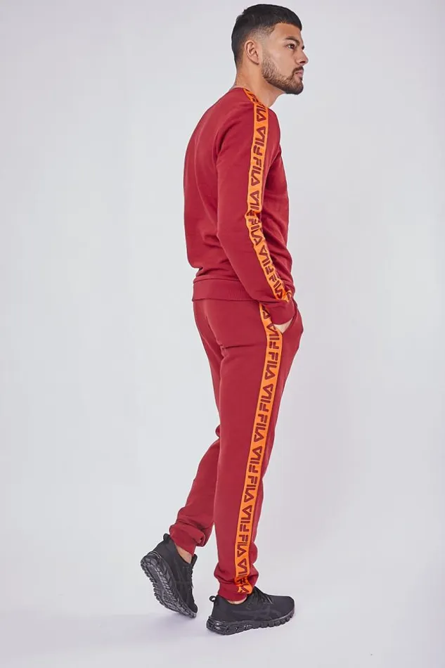 Men Fila Tadeo Tape Jogging Pants Brentiny Paris Jogging Bottoms