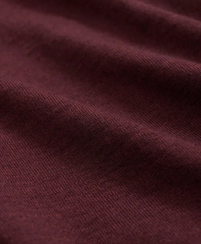Men Fine Merino Wool VNeck Sweater Burgundy Brooks Brothers Sweaters