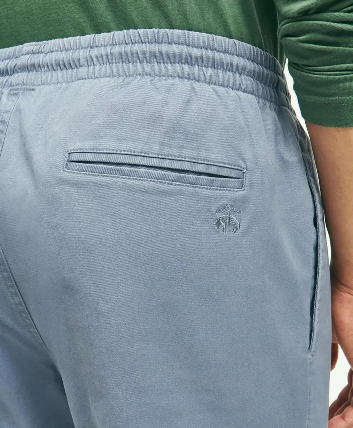 Men Friday Drawstring Chino Pants Light Blue Brooks Brothers Chinos and Casual Pants