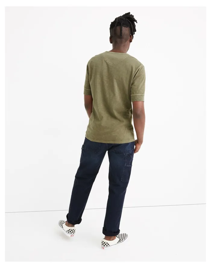 Men Garment Dyed Henley Tee Distant Surplus Madewell Tees Men Garment Dyed Henley Tee Distant Surplus Madewell Tees