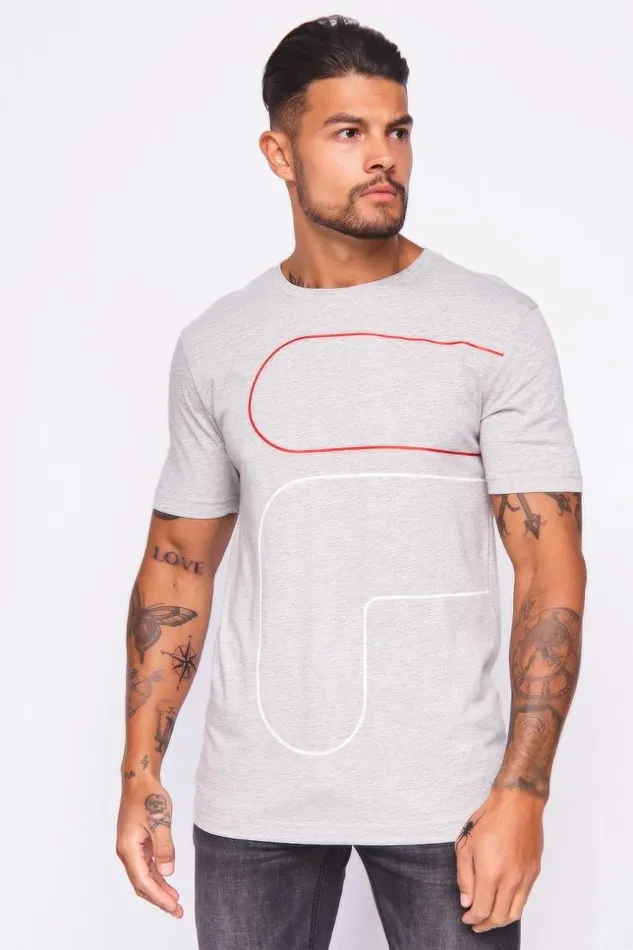 Men Grey Francis Fila TShirt Grey Brentiny Paris TShirts