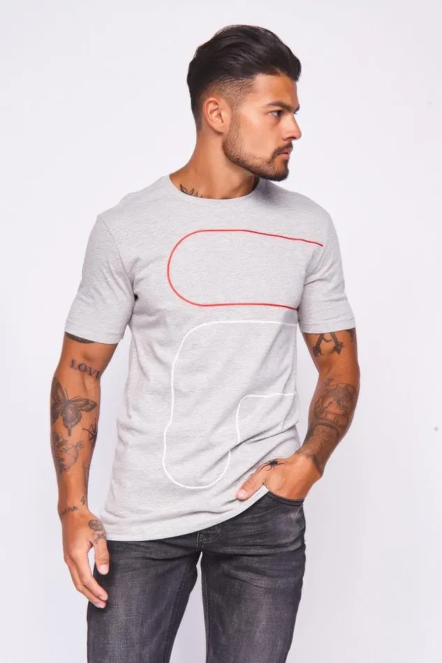 Men Grey Francis Fila TShirt Grey Brentiny Paris TShirts