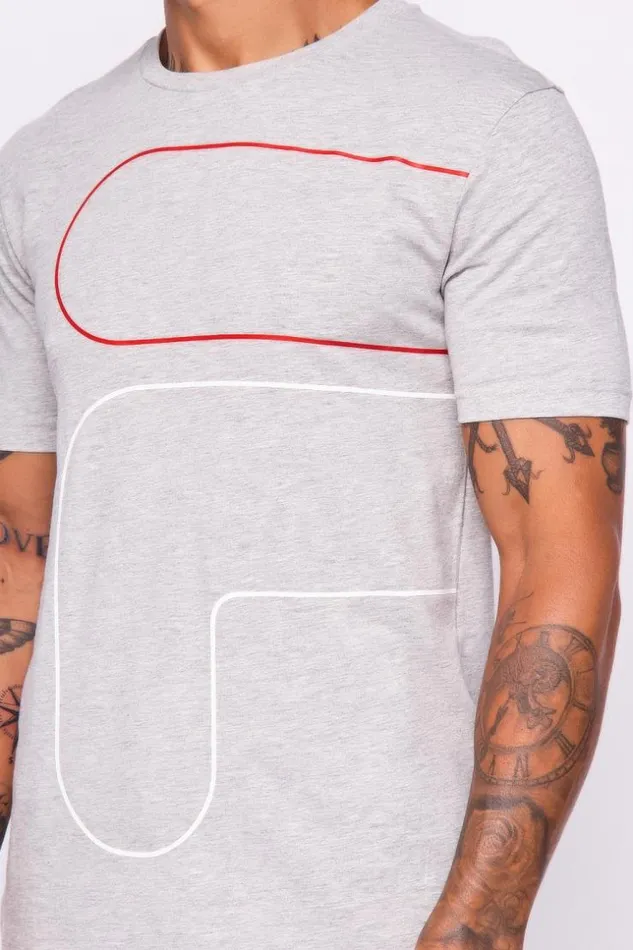 Men Grey Francis Fila TShirt Grey Brentiny Paris TShirts