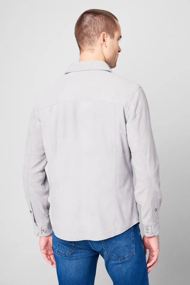 Men Jackets Blank Nyc Ice Grey Shacket Men Jackets Blank Nyc Ice Grey Shacket