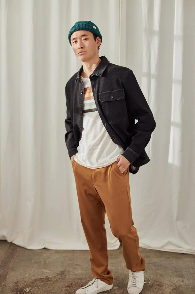 Men Jackets Men 8211 Fundo 8211 Black Denim TWOTHIRDS Jackets