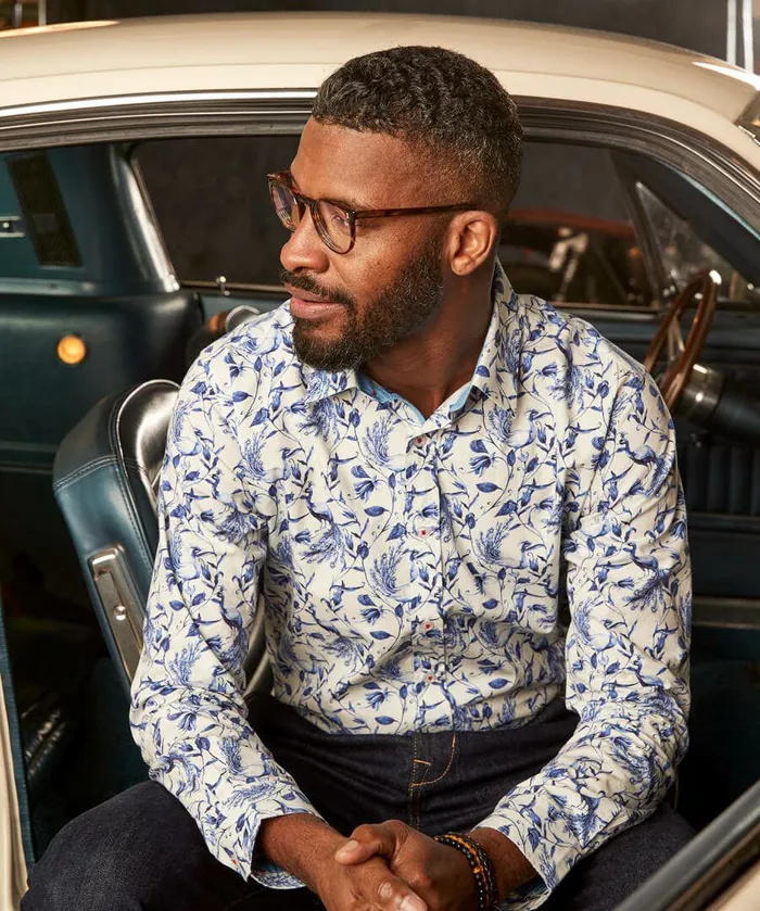 Men Joe Browns Free As A Bird Shirt White Blue Men Joe Browns Free As A Bird Shirt White Blue