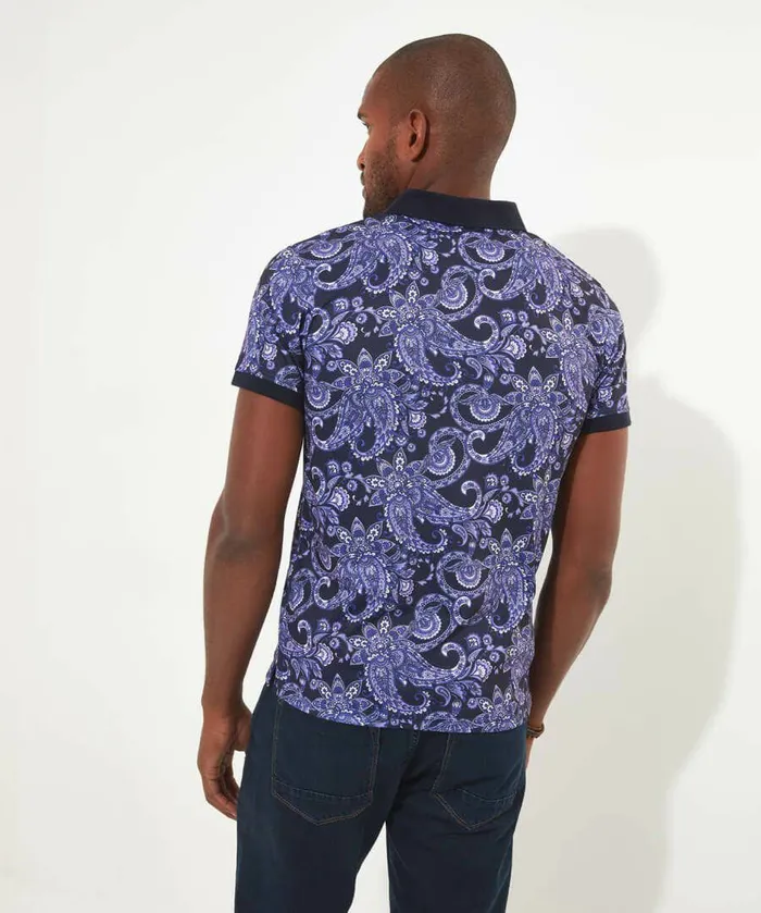 Men Joe Browns Perfect Paisley Polo Shirt Purple Men Joe Browns Perfect Paisley Polo Shirt Purple