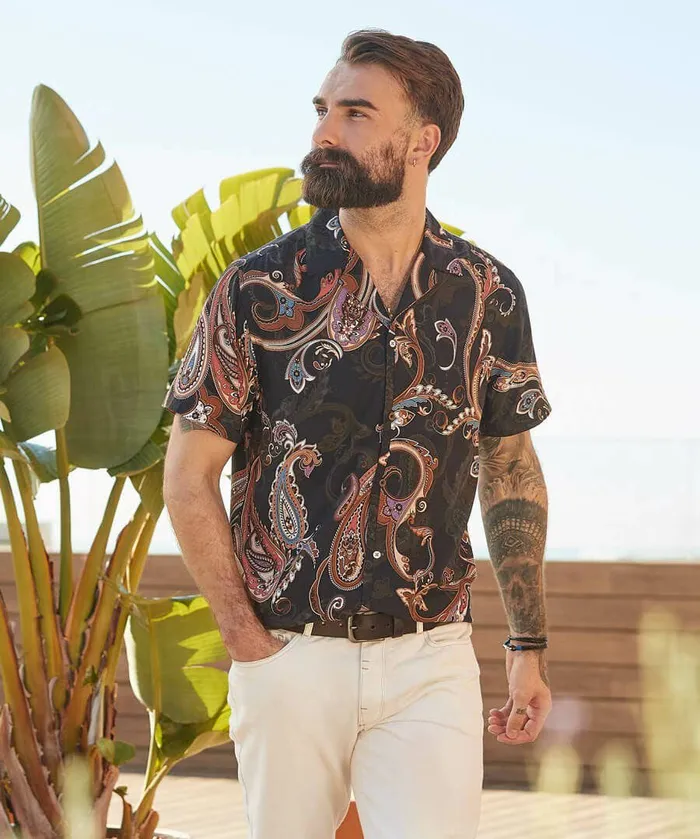 Men Joe Browns Scale It Up Paisley Shirt Black Men Joe Browns Scale It Up Paisley Shirt Black