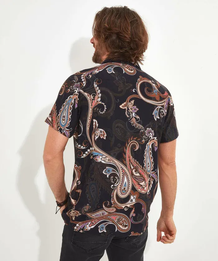 Men Joe Browns Scale It Up Paisley Shirt Black Men Joe Browns Scale It Up Paisley Shirt Black