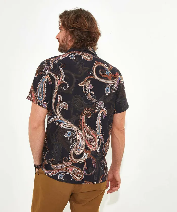 Men Joe Browns Scale It Up Paisley Shirt Black Men Joe Browns Scale It Up Paisley Shirt Black