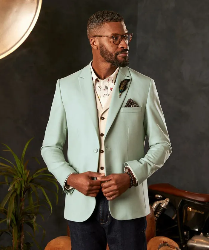 Men Joe Browns Sea Breeze Blazer Mint Men Joe Browns Sea Breeze Blazer Mint