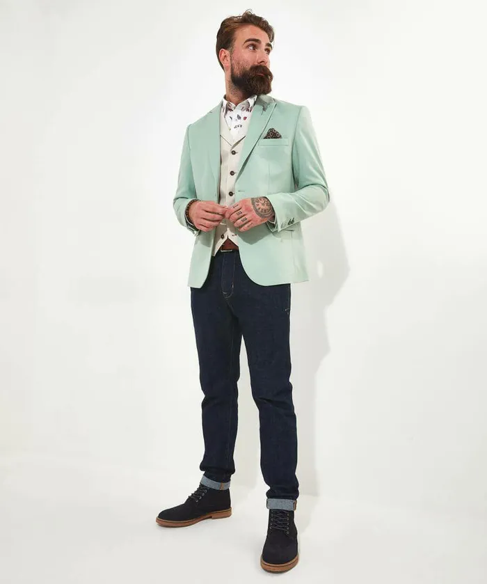Men Joe Browns Sea Breeze Blazer Mint Men Joe Browns Sea Breeze Blazer Mint