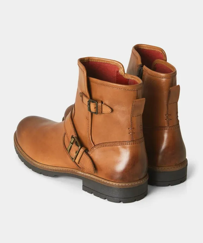 Men Joe Browns Snake Pass Leather Biker Boots Blacktan Men Joe Browns Snake Pass Leather Biker Boots Blacktan