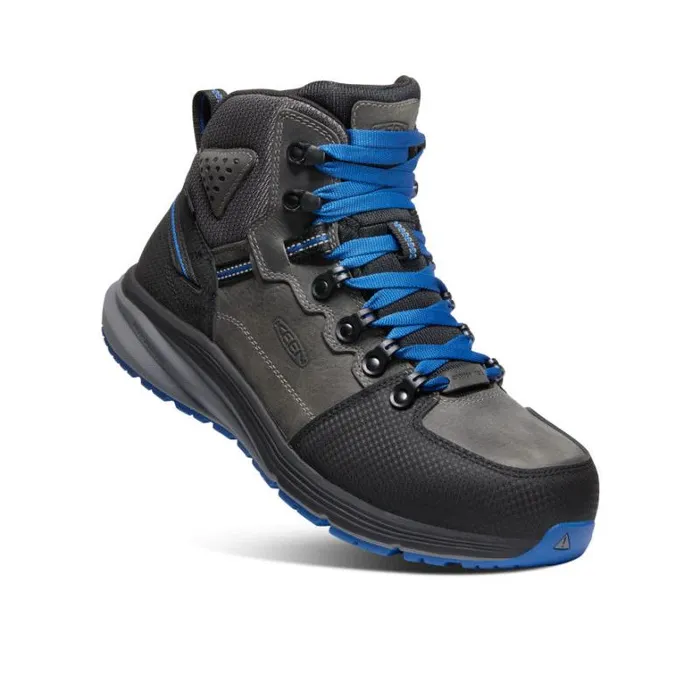 Men KEEN Boots Grey Work Boots 8211 Red Hook Mid WP Men KEEN Boots Grey Work Boots 8211 Red Hook Mid WP