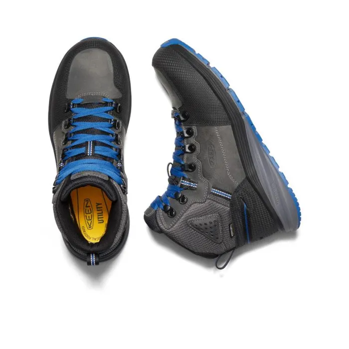 Men KEEN Boots Grey Work Boots 8211 Red Hook Mid WP Men KEEN Boots Grey Work Boots 8211 Red Hook Mid WP