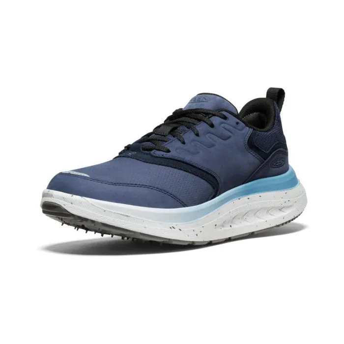Men KEEN Shoes WK400 Leather Blue Leather Walking Shoe Men KEEN Shoes WK400 Leather Blue Leather Walking Shoe