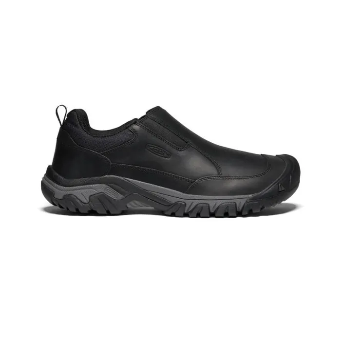 Men KEEN SlipOns Black Leather SlipOn039s 8211 Targhee III