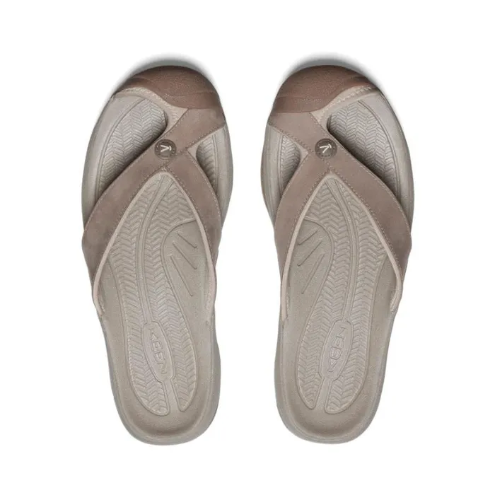 Men KEEN SlipOns Waimea BrindleBirch Leather FlipFlop Men KEEN SlipOns Waimea BrindleBirch Leather FlipFlop