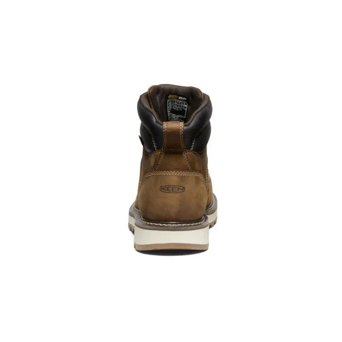 Men KEEN Work Boots and Shoes Cincinnati 6quot Waterproof 90 Heel Boot CarbonFiber Toe