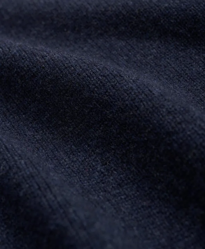 Men Lambswool Crewneck Chest Striped Sweater Navy Multi Brooks Brothers Sweaters