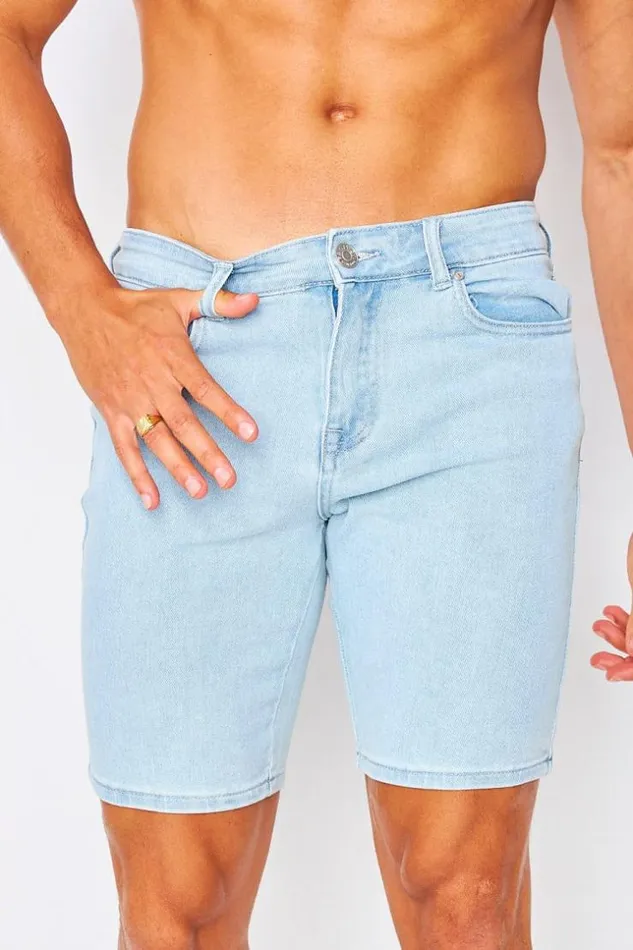 Men Longline Shorts In Blue Bleuclair Brentiny Paris Shorts