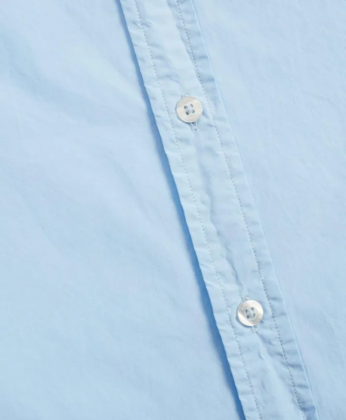 Men Milano Fit GarmentDyed Sport Shirt Light Blue Brooks Brothers Sport Shirts