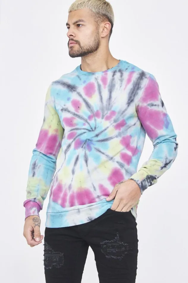 Men Multicolored Sweatshirt With Psychedelic Pattern Yellow Brentiny Paris Sweatshirts and Pullovers Men Multicolored Sweatshirt With Psychedelic Pattern Yellow Brentiny Paris Sweatshirts and Pullovers