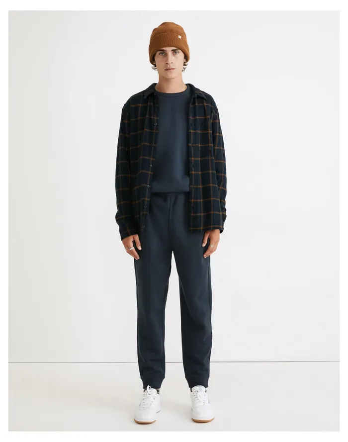 Men MWL Betterterry Sweatpants Dark Baltic Madewell Sweatshirts and Sweatpants