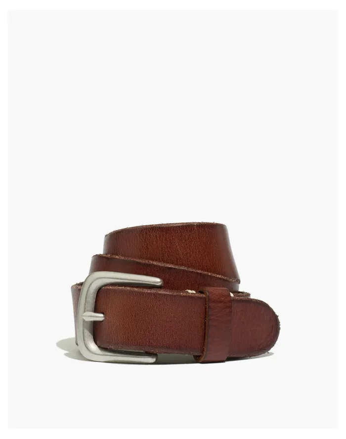 Men Narrow Leather Belt Vintage Stout Madewell Belts