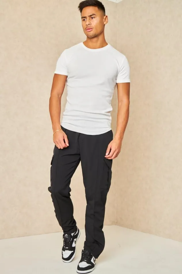 Men Pantalon De Jogging Noir Zipp Aux Chevilles Black Brentiny Paris Pants