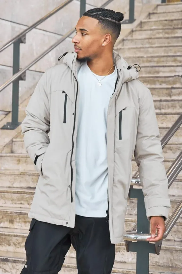 Men Parka Beige Capuche MiLongue Beige Brentiny Paris Parkas And Down Jackets Men Parka Beige Capuche MiLongue Beige Brentiny Paris Parkas And Down Jackets