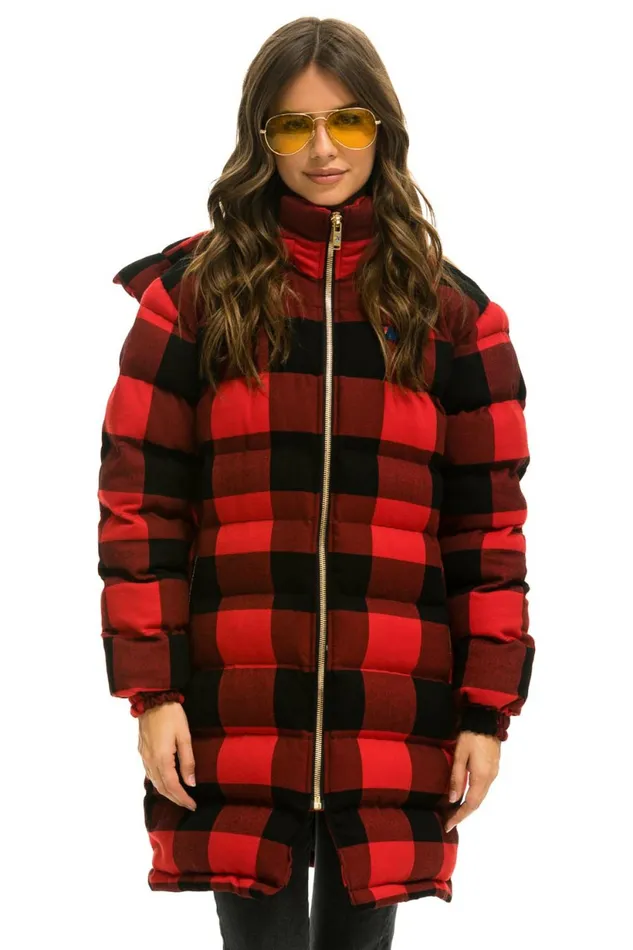 Men PLAID UNISEX LONG TREKKER JACKET 8211 BUFFALO PLAID Aviator Nation Outerwear Men PLAID UNISEX LONG TREKKER JACKET 8211 BUFFALO PLAID Aviator Nation Outerwear
