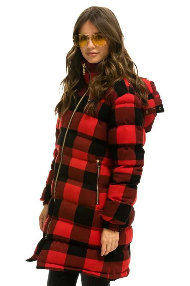 Men PLAID UNISEX LONG TREKKER JACKET 8211 BUFFALO PLAID Aviator Nation Outerwear Men PLAID UNISEX LONG TREKKER JACKET 8211 BUFFALO PLAID Aviator Nation Outerwear