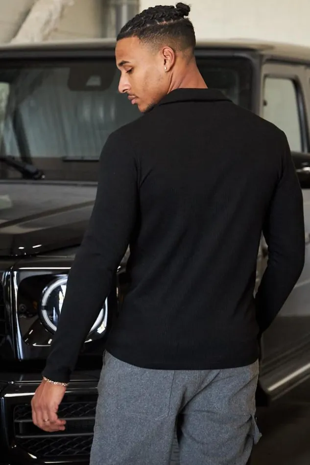 Men Pull Col V Noir Ctel Black Brentiny Paris Sweatshirts and Pullovers