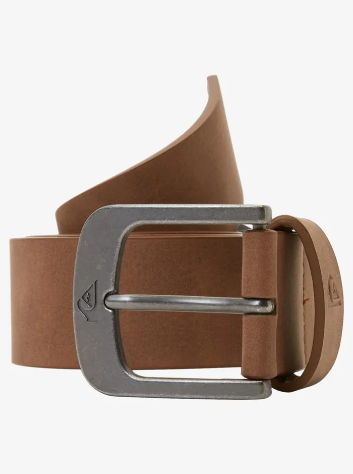 Men Quiksilver Belts Main Street Faux Leather Belt Chocolate Men Quiksilver Belts Main Street Faux Leather Belt Chocolate